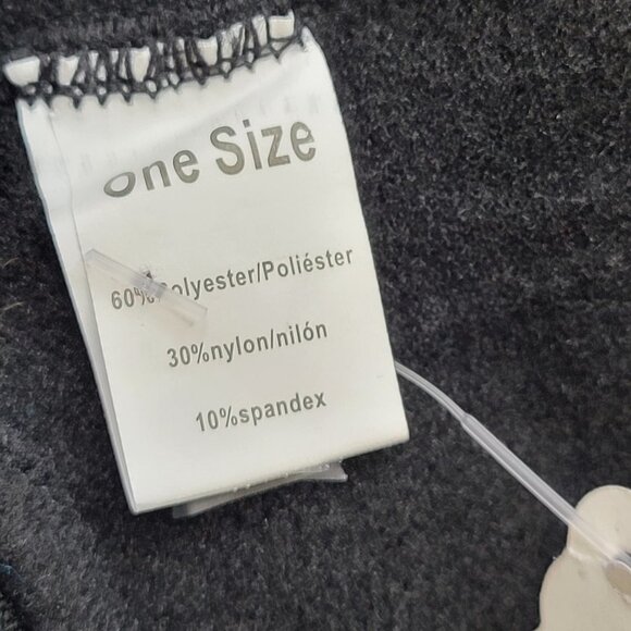 FOOTLESS Tights Black Leggings with Holes - One Size - Picture 5 of 9